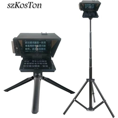 Phone DSLR Camera Teleprompter For Interview Speech Reader Video Shooting Portable Mobile Phone Prompter Artifact Remote Control