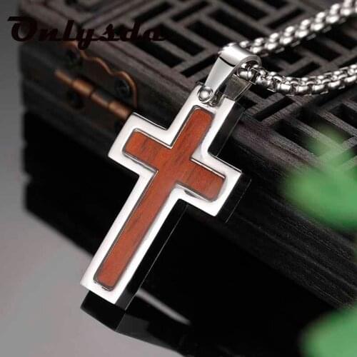 Vintage Gothic Pendants Cross Necklace Cool Street Style Necklaces For Men Women Unusual Chain On the Neck Chains Punk Jewelry