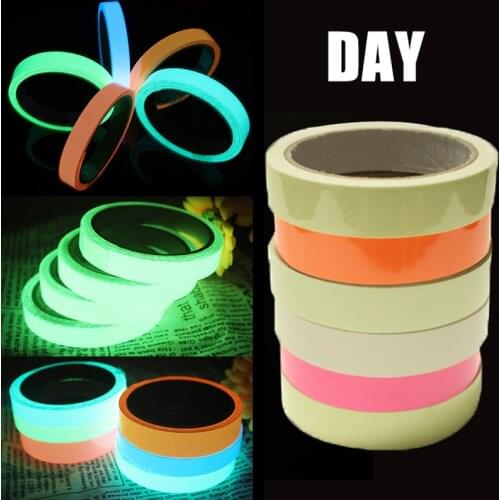 Green/Blue/Orange 3M Luminous Tape Glow In The Dark Safety Stage Home Decorations Self-adhesive