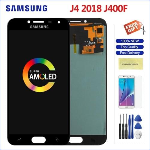 5.5" Super Amoled Lcd For Samsung Galaxy J4 J400 LCD Display Touch Screen Panel Digitizer Replacement For Samsung J400G J400F