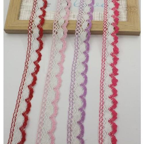 10y 2.5cm Cute Cotton Embroidered Lace Trim For DIY Crafting Baby Girls Rompers Dress Clothes Making Trimming Sewing Accessories