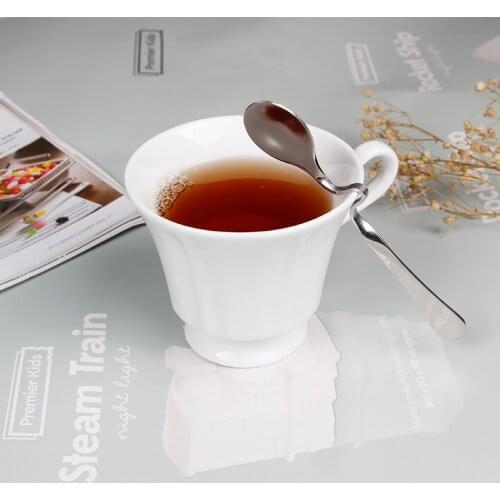 160ml Ceramic Mug Bone Porcelain Cup Coffee Cup European Milk Cup White Breakfast Cup Office Household Cup