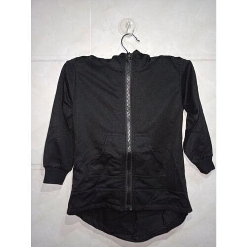 2020 Spring Autumn Coats and Outerwear for Kids Long Sleeve Black Irregular Jackets Casual Boys Hooded Jackets