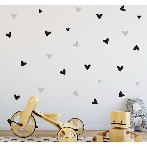 24PCS Love Heart Home Decor Wall Sticker Decal Bedroom Vinyl Art Mural Home Decoration Decals Removable Poster Wall Sticker