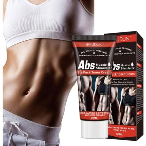 60ml Abdominal Muscle Strengthening Cream Exercise Fitness Sweat Enhancer Cream Fast Fat Burning Body Shaping Cream Unisex