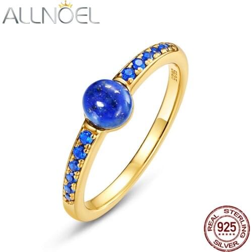 ALLNOEL Solid 925 Sterling Silver Rings For Women Candy Sweety Ring Natural Agate Designer Real Gold Wedding Fine Jewelry Hot