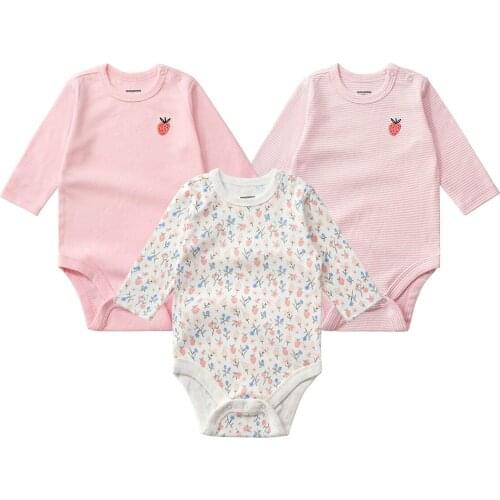Body For Newborn Babys Full Unisex Suits Autumn Print O-neck Bodysuit Fashion Children