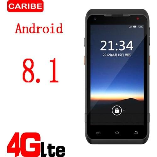 CARIBE PDA Rugged Handheld Terminal Android 7.0 Data Collector Terminal Wireless 1D 2D