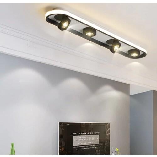 Modern led ceiling lights with adjustable spotlights corridor aisle lamp living room background wall lighting kitchen lamp