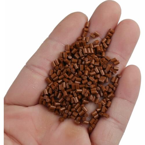 Italy keratin glue 50g/bag brown color of keratin human hair extension Italian Flat Tip Keratin Glue For Fusion Human Hair