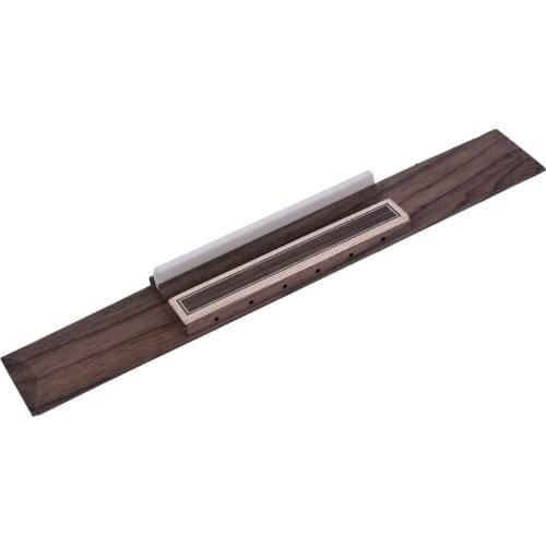Classical Guitar Bridge Rosewood Finished and Bone Saddle Blank Set for Guitar Parts