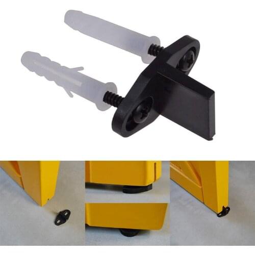 2Pcs Multifunctional Adjustable Sliding Floor Guide Barn Door Swing Stopper with Screws Floor Furniture Hardware Accessory