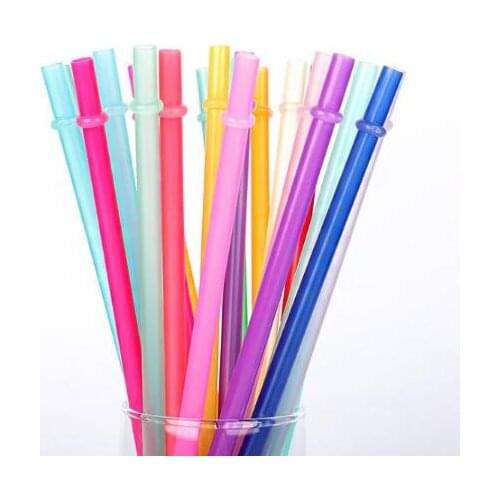 Disposable Straws 260*6mm 9 Colors 1000pcs/color Plastic Party Drinking Straws 10.5inch Reusable Straws for Tall Skinny Tumblers