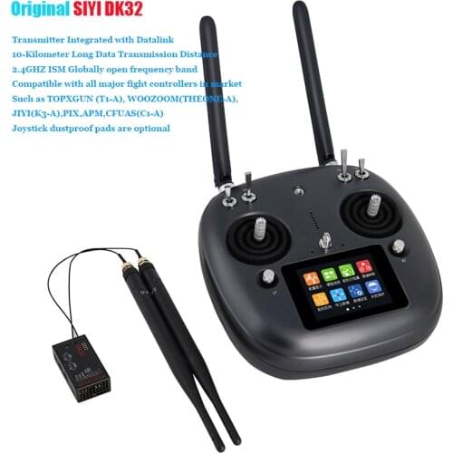 SIYI DK32 2.4G 16CH Transmitter Remote Controller Transimitter Receiver integrated 10KM DATALINK for DIY Agricultural drones