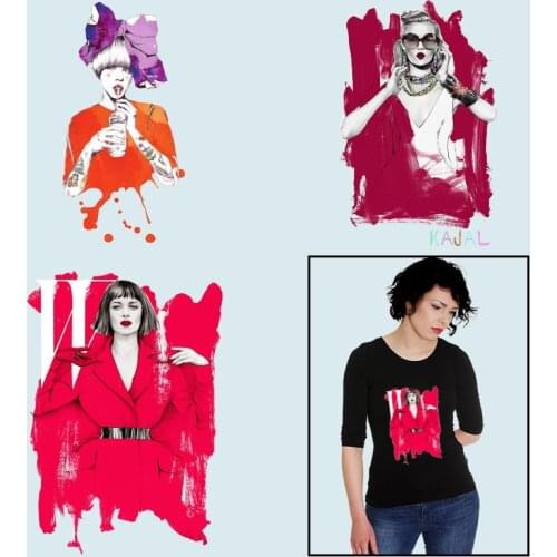 Posters pictures strong coloring Stickers on Clothes Ironing stickers Thermal transfer printing Heat Transfer PVC Patch