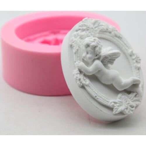 Cupid Angel Shaped DIY Silicone Mold Soap Molds Handmade Soap Making Cake Baking Fondant Mould Resin Craft