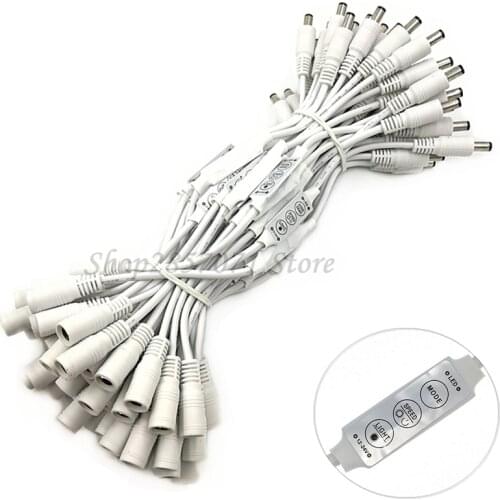 LED Strip Controler DC12V Mini 3 Key Single Color LED Strip Controller with DC Connector