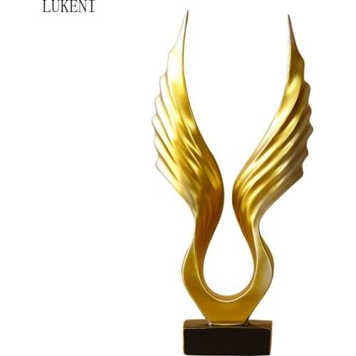 North European and American Style Simple Resin Angel Wings Decoration Soft Decoration Decoration TV Wine Cabinet Decoration Gift