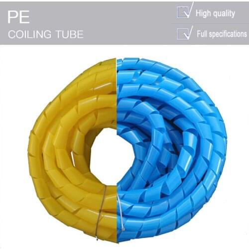 10M 3mm/4mm/5mm New Spiral Wrap Sleeving Tube Flame Retardant Cable Protective Sleeve Band Winding Pipe Wire Sleeves
