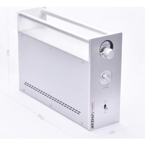 1pcs Aluminum 300B Pumpkin Split amplifier Chassis VU meters Head Enclosure DIY box Luxury Amplifier Chassis
