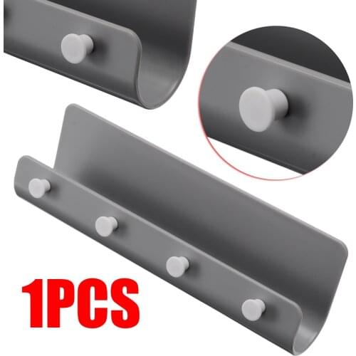 1pcs Key Hanger Holder Storage Wall Hook Rack DIY Organizer 4 Hooks Storage Shelf Hanging Hooks Mount Home Decor