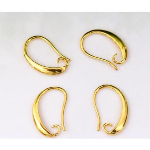 13x19mm 10pcs Gold Colors Plated DIY Earring Findings Earrings Clasps Hooks Fittings DIY Jewelry Making Accessories