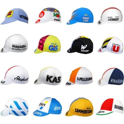 2021 Retro Cycling Caps Bike Wear Hats Breathable Bicycle Caps Free Size Be Elastic Men And Women 16 Style Arbitrary Choice