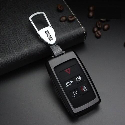 Aluminum Alloy Car Key Case Metal Remote Shell Cover Keychain Protector Bag Holder For Land Rover Range Rover Smart Key