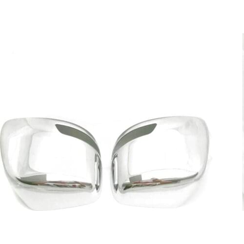 Rearview Mirror Trim Cover Frame Decorative For Toyota Prado Land Cruiser FJ150 2010 - 2015 2016 2017 Car Stickers Chrome