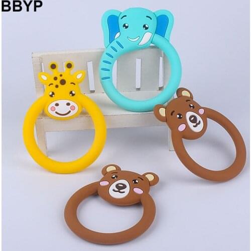 Baby Teether Pacifier Cartoon Teething Nursing Silicone BPA Free Necklace Toys