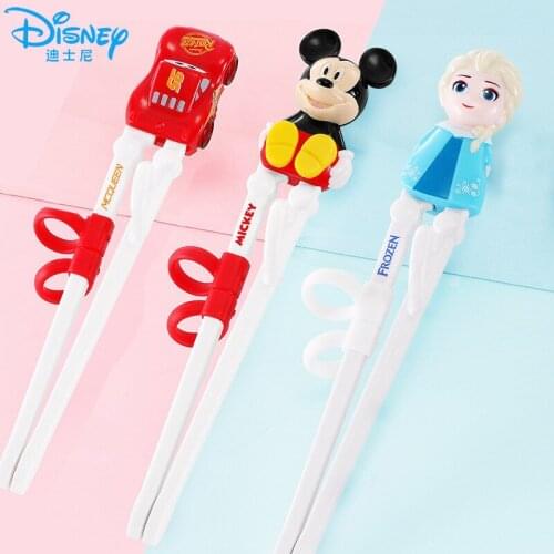 Disney Cartoon Kids Learning Training Chopsticks ABS Cartoon Children Helper Chopsticks Home Baby Products For Right hand use