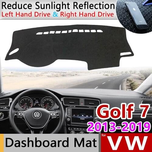 For Volkswagen VW Golf 7 MK7 2013~2019 Anti-Slip Mat Dashboard Cover Pad SunShade Dashmat Carpet Car Accessories 2015 2016 2018