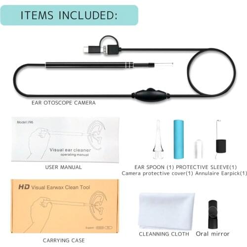 New Ear Cleaner Earpick Endoscope 5.5mm Lens Otoscope Earwax Cleaning Spoon Remover for Smartphone PC