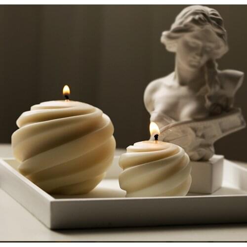 Creative DIY Candle Mold Columnar Aromatherapy Handmade Soy Candle Mould Silicone Candle Making Molds Home Craft Tool Home Decor