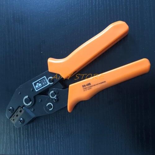 SN-48B EUROP Style Crimping Tool Crimper Plier 0.14-1.5mm2 26-16AWG Multi Tools Non-Insulated Terminals Tabs Receptacles