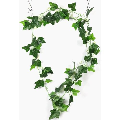 4pcs 210cm Greenery Artificial Plant Maple Leaf Vine Garland Wall Hanging Fake Plants Wedding Home Decor Green