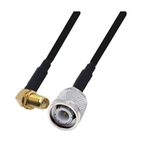 RG174 Cable SMA Female Right Angle to TNC Male Extension Coax Jumper Pigtail WIFI Router Antenna RF Coaxial Cable