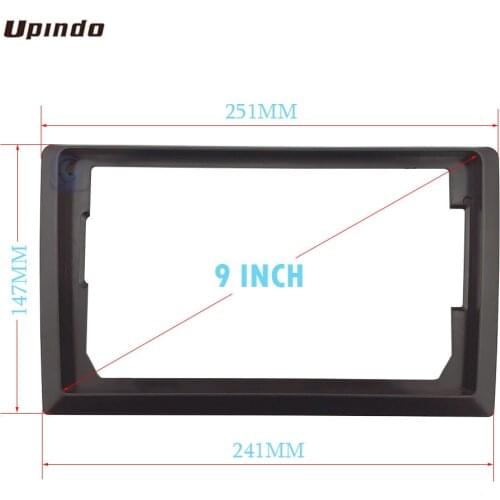2 Din Universal Fascia 10.1 Inch Frame Change To 9 Inch Car Radio Fascia Frame Car DVD Dash Kit Installation Frame Trim ABS+PC