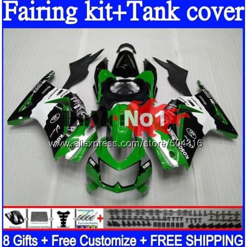 Kit For KAWASAKI EX250 ZX250 R 2008 2009 2010 2011 2012 Green black 94MC.80 EX250R ZX EX 250 250R ZX250R 08 09 10 11 12 Fairing