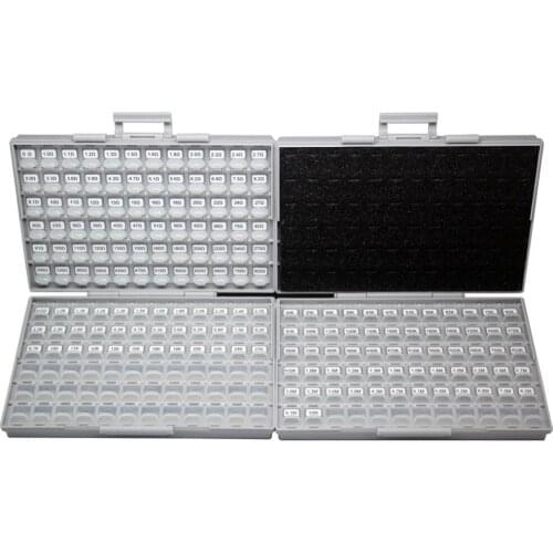AideTek SMT 0603 5% Probe sortiert Widerstand Kit 170Vx200 = 34000pcs enclosure plastic part box lables R06E17100