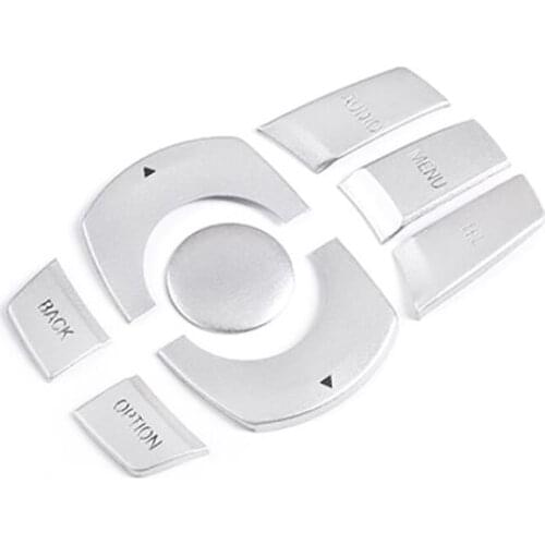 NEW-Car Aluminum Alloy Multimedia Button Sticker Cover Trim for F10 F26 X1 X3 X5 1/2/3/4/5/6/7 Series Accessories(TEL Type)