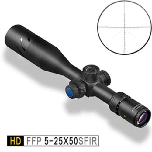 Descoberta hd 5-25x50 sfir infravermelho térmico riflescope montagem primeiro plano focal