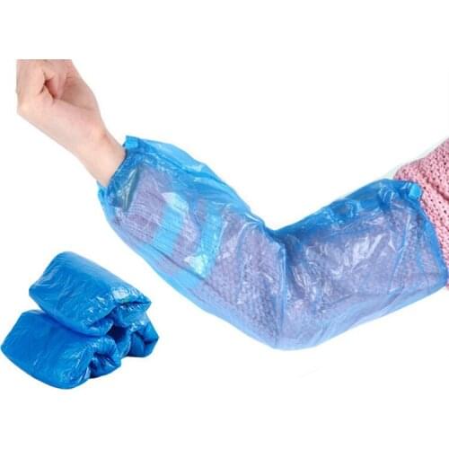 Plastic Oversleeves Protector Disposable Waterproof Antifouling Oil-proof Kitchen Cooking Sleeves Home Cleaning Tool BBQ Protect