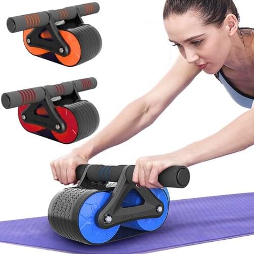 Portable Home Fitness Automatic Rebound Abinal Wheel Muscle Exercise Equipment Ab Abdominal Wheel Roller