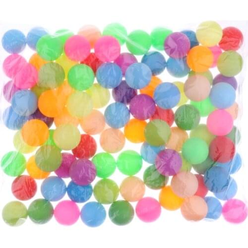 100pcs Mixed Color Table Tennis Balls Cat Balls 40mm Plastic Colorful Beer pong Ping Pong for Game and Activity