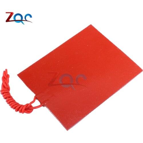 80mmx100mm 12V 25W Silicone Rubber Heating Panel Constant Temperature Heater Plate