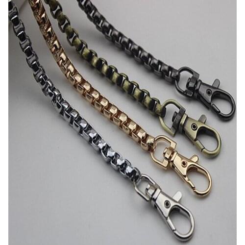 2 PCS/lot) plating high-end DIY leather handbag aglet chain length 120 cm decorative accessories