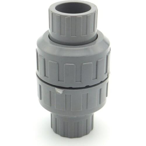 25mm Inner Diameter PVC One Way Non Return Check Valve Pipe Fitting For Garden Irrigation Aquarium Fish Tank