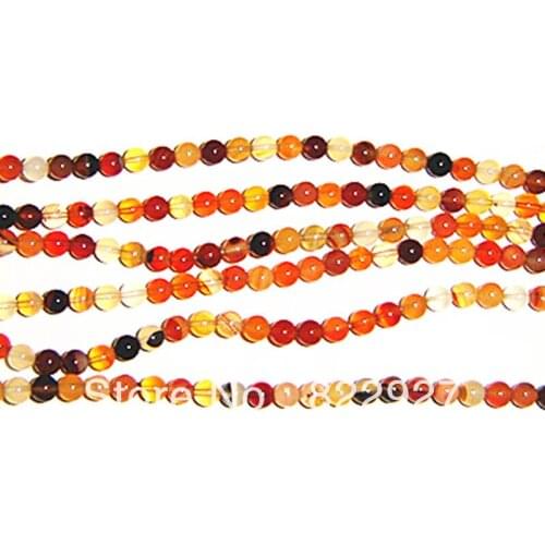4mm round shape agate loose beads,95 pieces wholesale price with 1.0mm hole for jewelry project