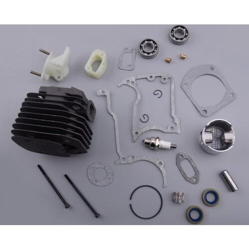 48mm Cylinder Piston Crank Bearing Kit Gaskets Oil Seal Replacement fit for Jonsered 630 625 Saw 503 53 20 71